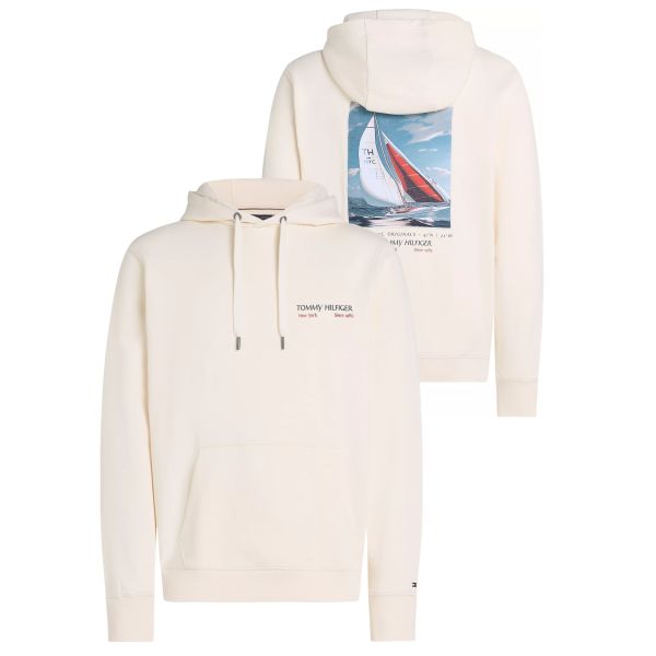Tommy Hilfiger Color Photo Hoodie Off White