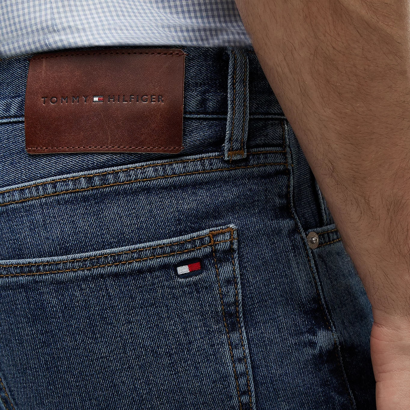 Tommy Hilfiger Denton Straight Jeans Donker Blauw