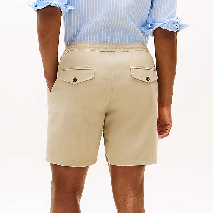 Tommy Hilfiger Dover Sorona Linen Korte Broek Beige