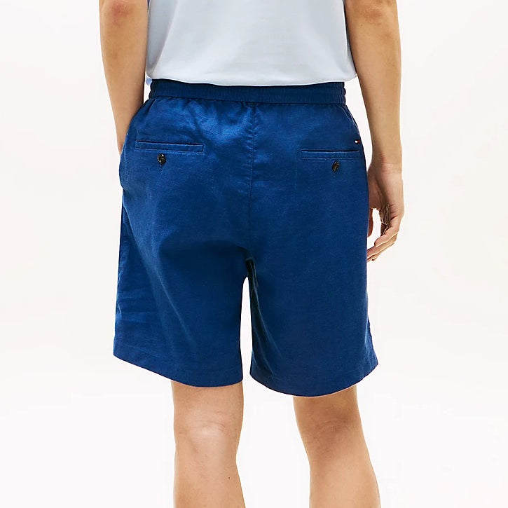 Tommy Hilfiger Dover Sorona Linen Korte Broek Blauw