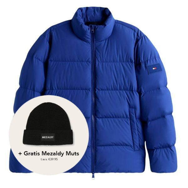 Tommy Hilfiger Down Stand Puffer Blau