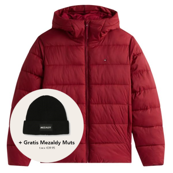 Tommy Hilfiger Mittelschwere Pufferjacke Bordeaux