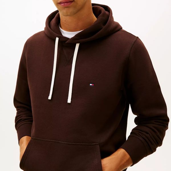 Tommy Hilfiger Essential Fleece Hoodie Bruin