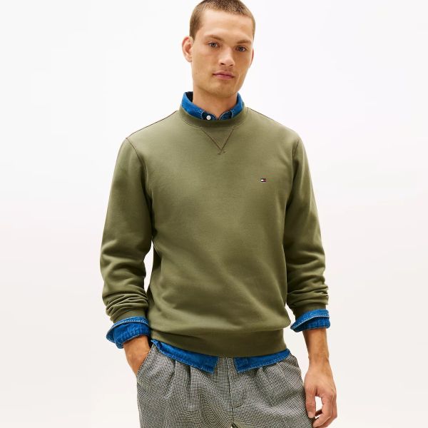 Tommy Hilfiger Essential Fleece Sweater Groen
