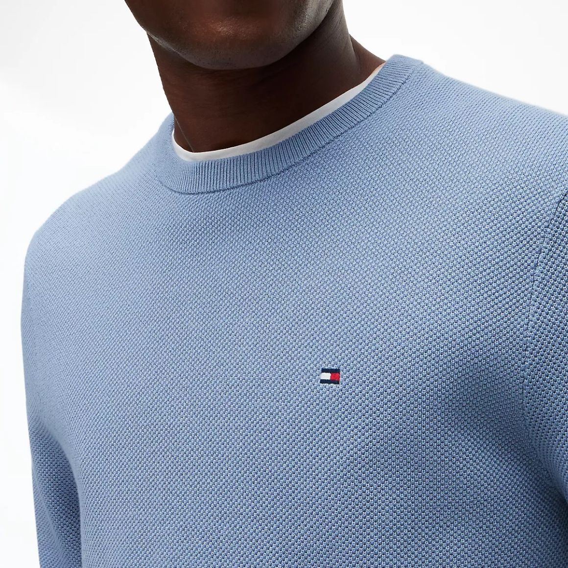 Tommy Hilfiger Essential Structure Sweater Blauw