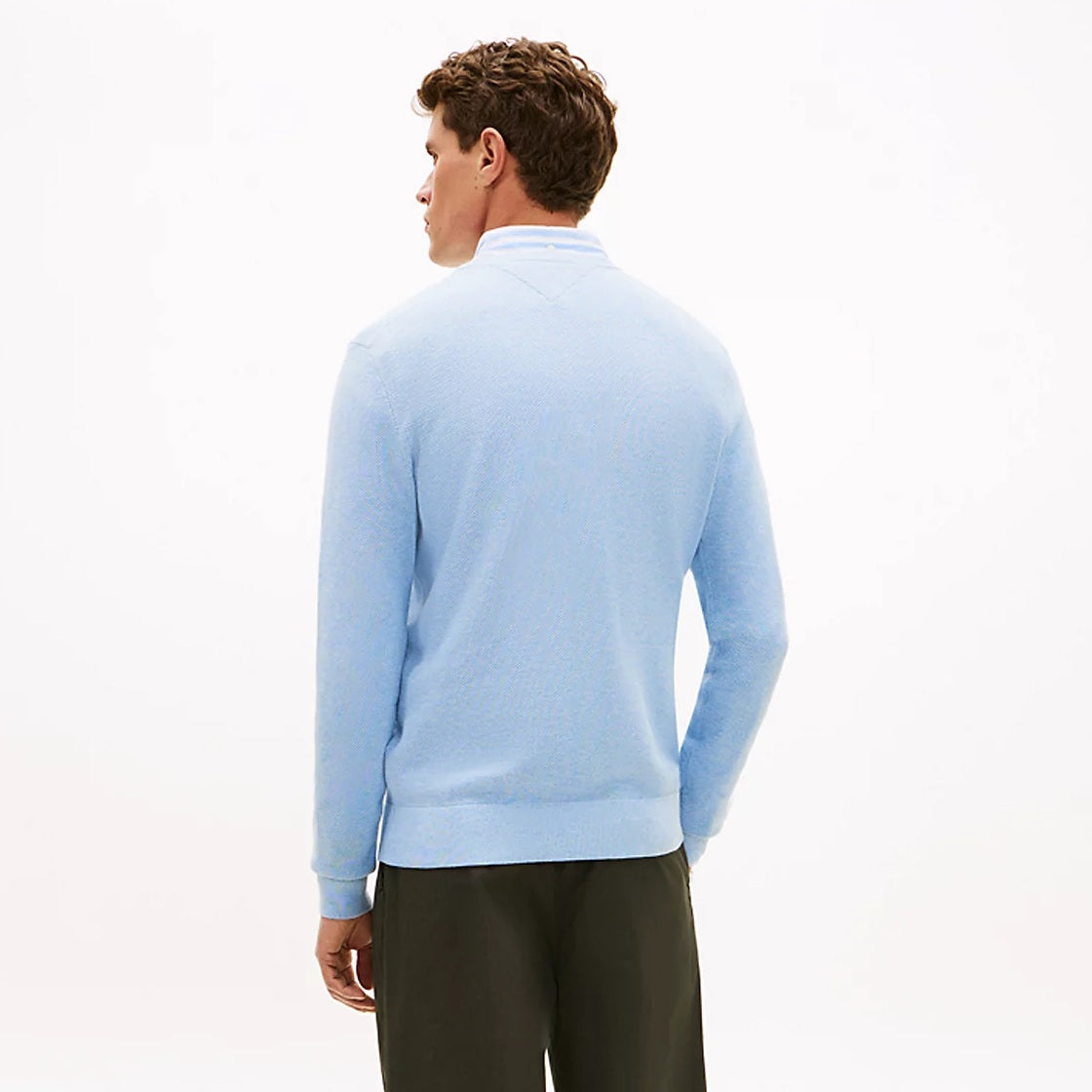 Tommy Hilfiger Essential Structure Sweater Licht Blauw