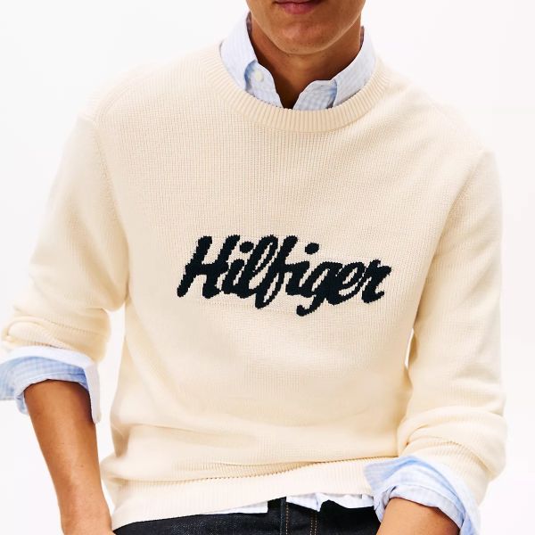 Tommy Hilfiger Graphic Sweater Off White