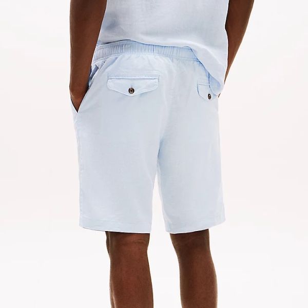 Tommy Hilfiger Harlem Linen Korte Broek Licht Blauw