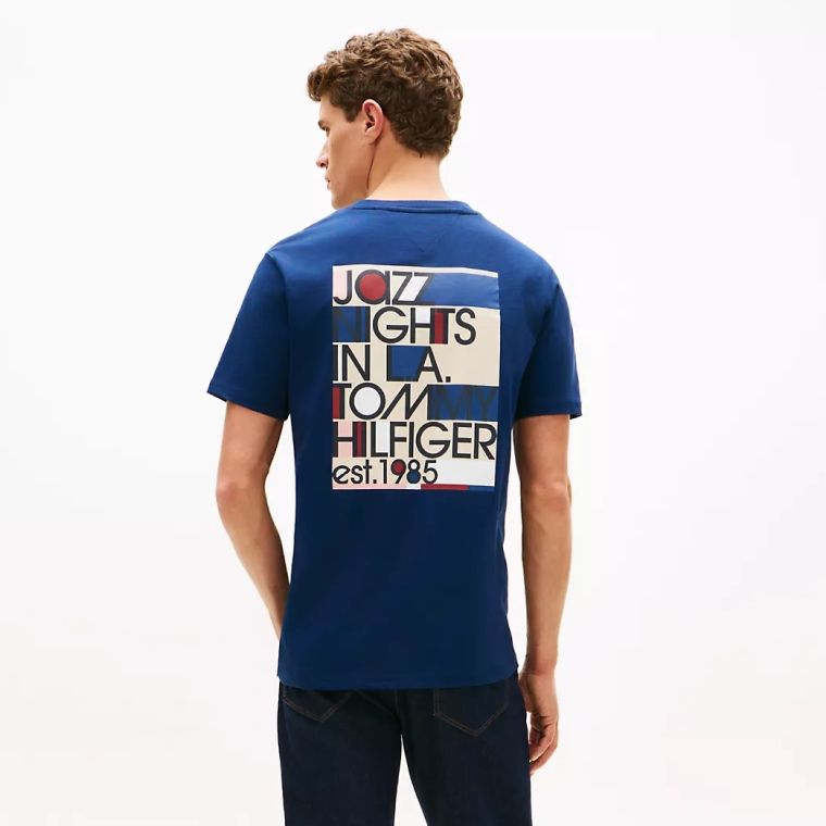 Tommy Hilfiger Jazz Back Graphic T-shirt Navy