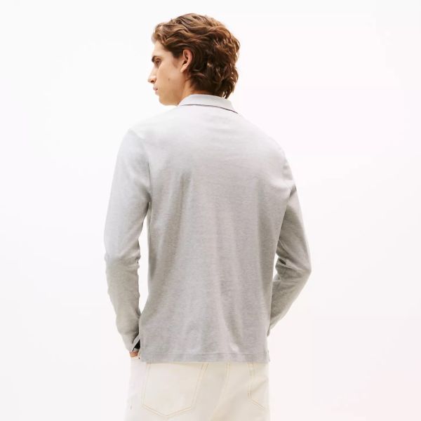 Tommy Hilfiger Liquid Cotton Longsleeve Polo Grijs