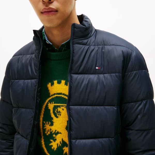 Tommy Hilfiger Mid Weight Collar Puffer Navy