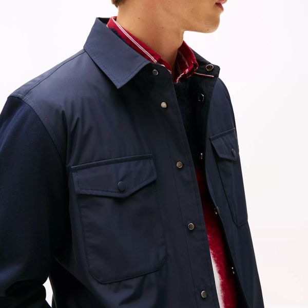 Tommy Hilfiger Mix Media Intechno Overshirt Navy