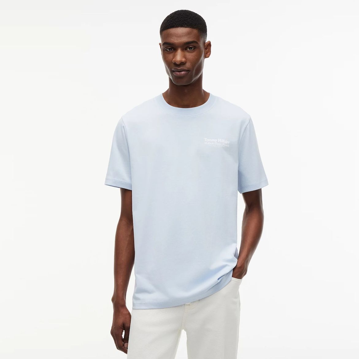 Tommy Hilfiger Nautical Back Graphic T-shirt Licht Blauw