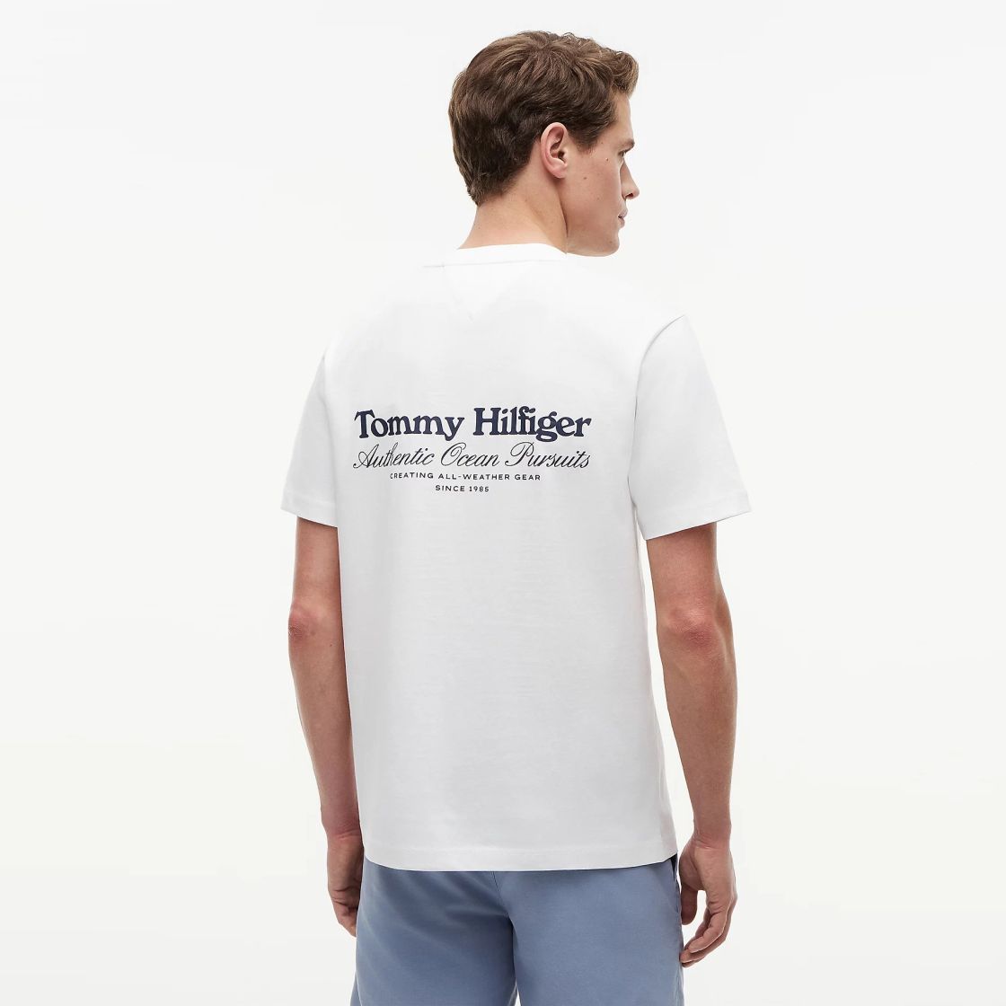 Tommy Hilfiger Nautical Back Graphic T-shirt Wit