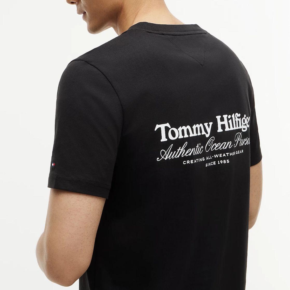 Tommy Hilfiger Nautical Back Graphic T-shirt Zwart