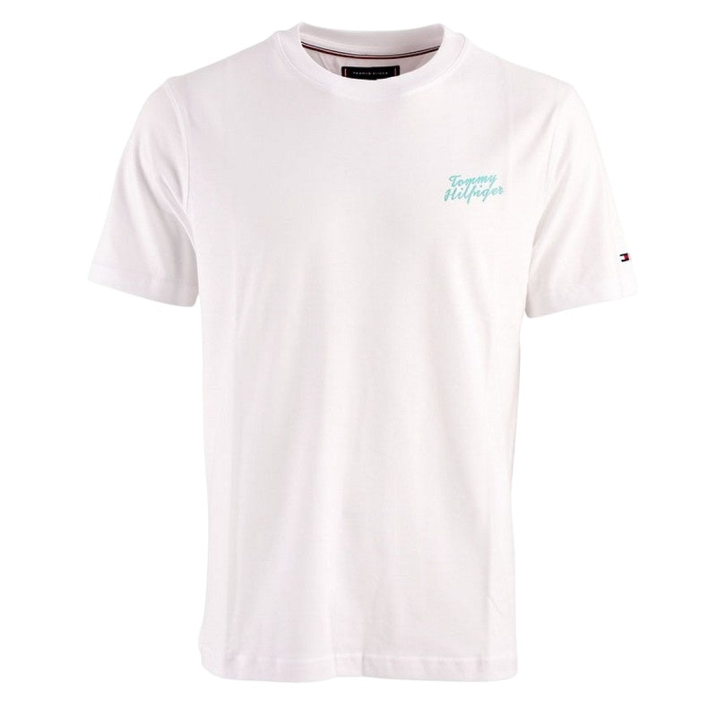 Tommy Hilfiger Palm Photo Print T-shirt Wit