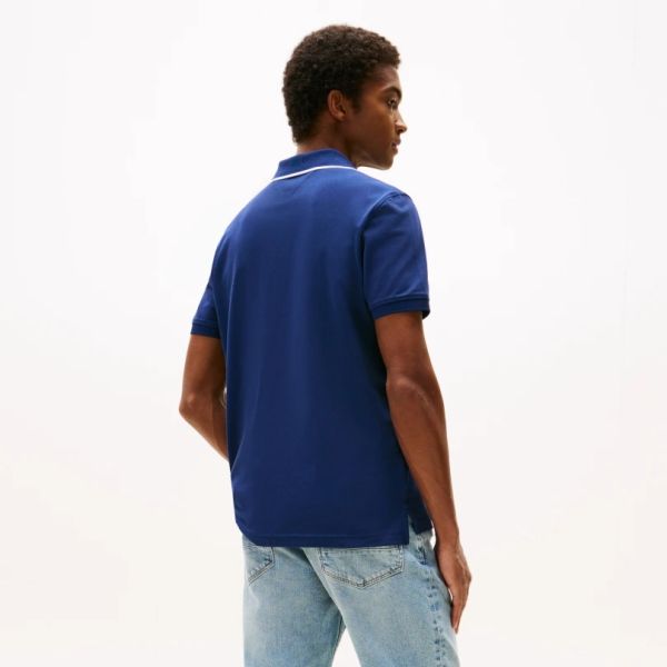 Tommy Hilfiger Performance Tipped Polo Navy