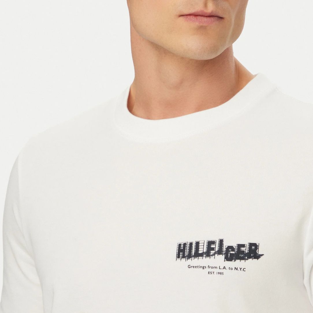 Tommy Hilfiger Photo Print Hilfiger T-shirt Wit