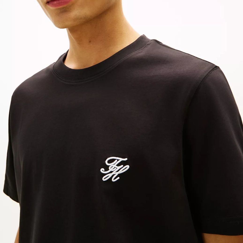 Tommy Hilfiger Script Monogram T-shirt Zwart