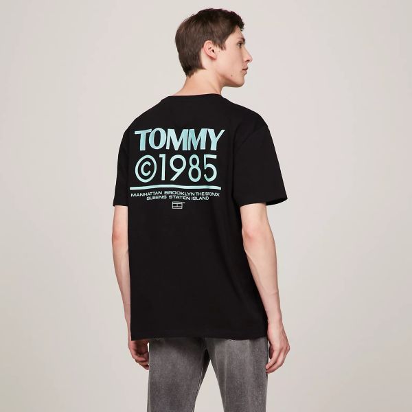 Tommy Jeans 1985 Pop T-shirt Zwart