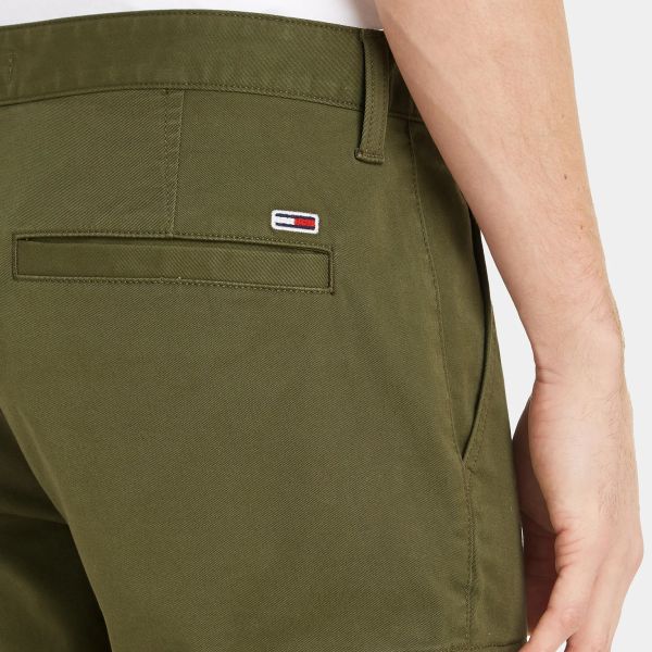 Tommy Jeans Austin Cargo Broek Donker Groen