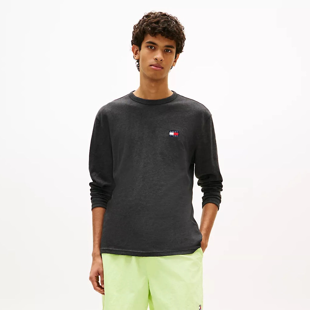 Tommy Jeans Badge Longsleeve T-shirt Zwart
