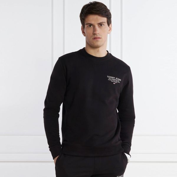 Tommy Jeans Essential Graphic Sweater Zwart