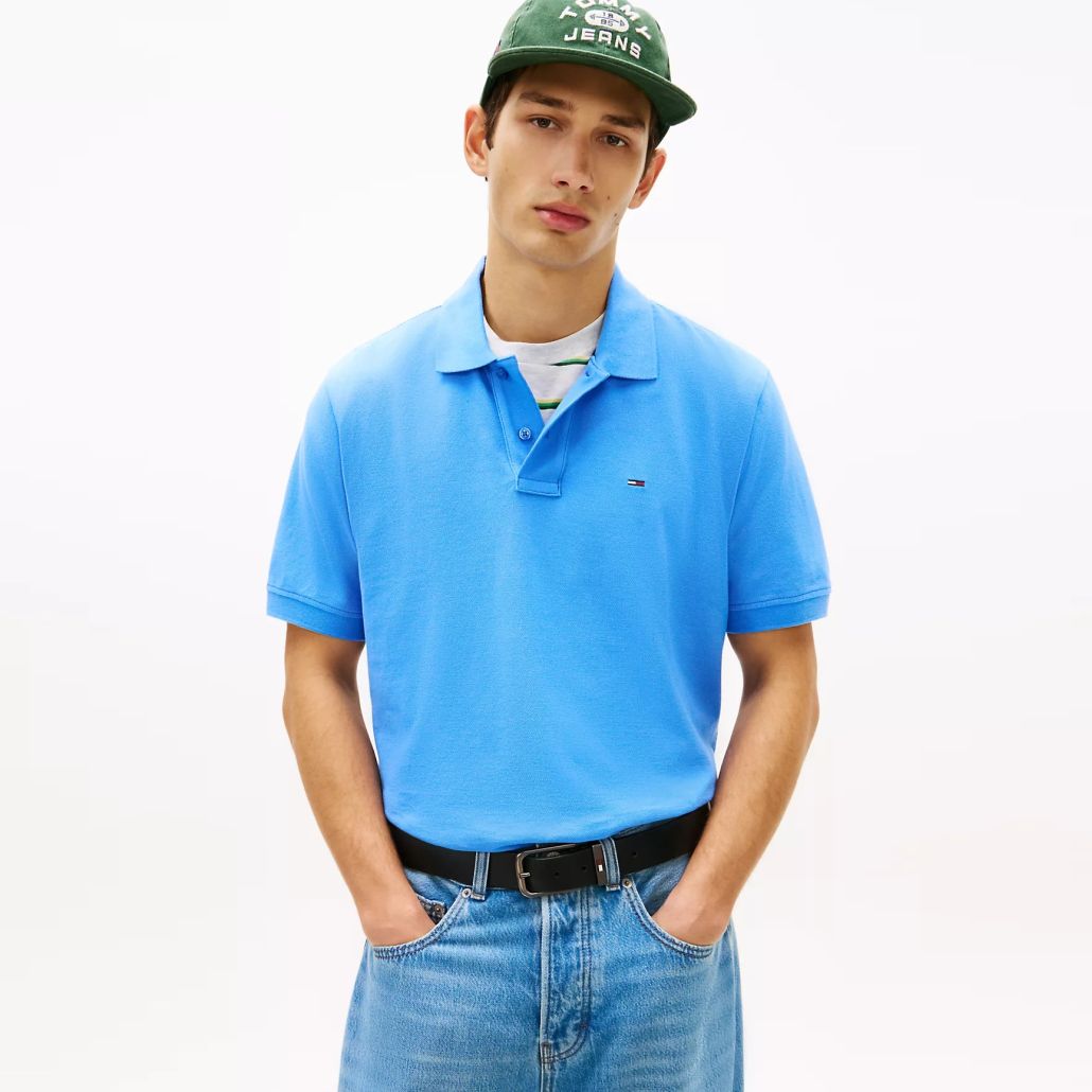 Tommy Jeans Essential Polo Blauw