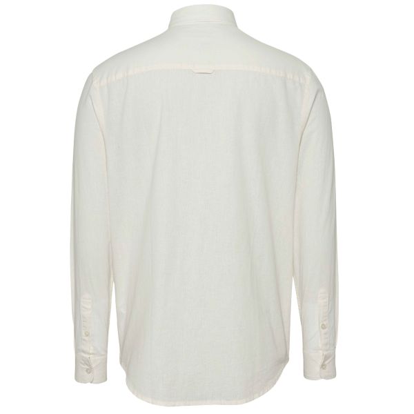 Tommy Jeans Linen Blend Overhemd Wit
