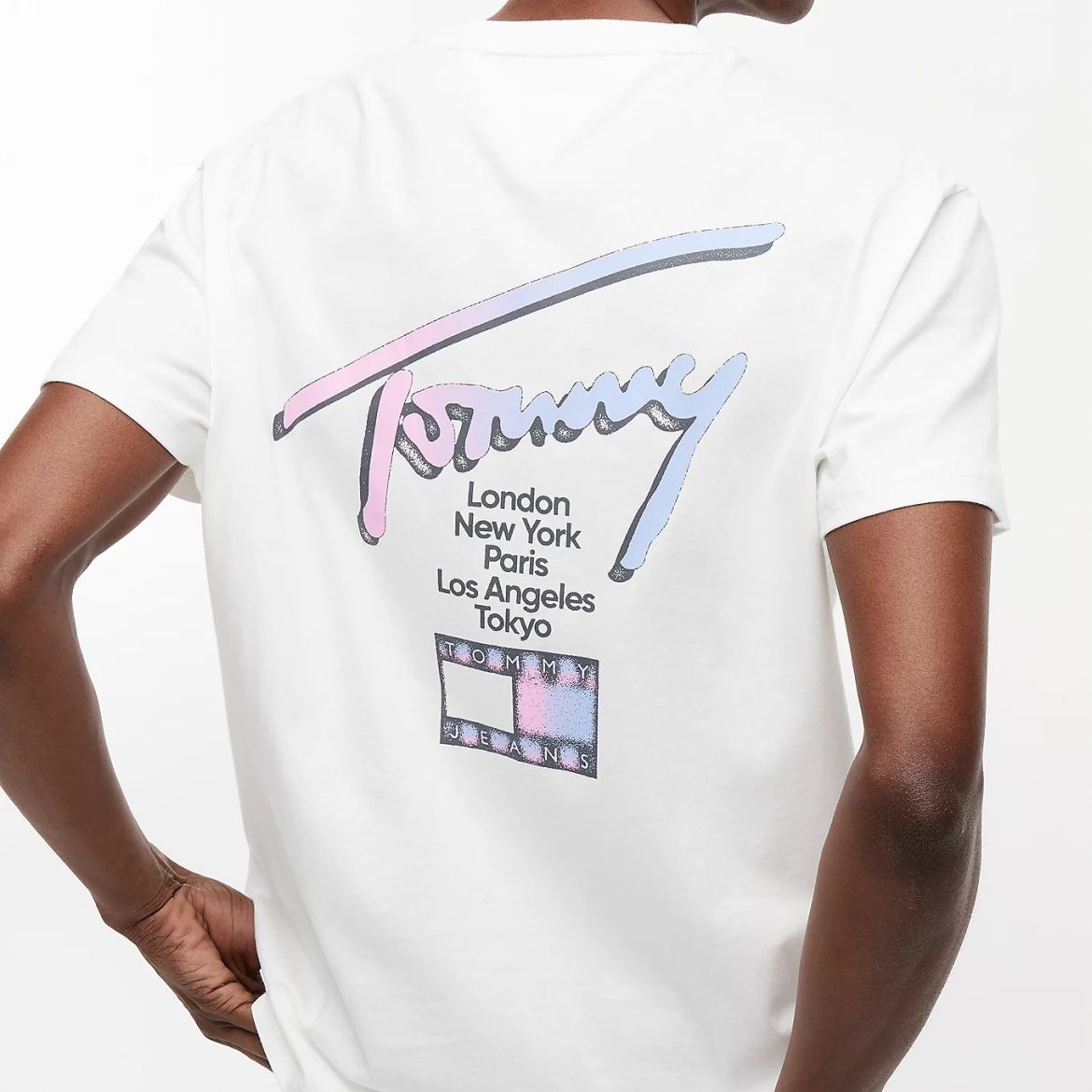 Tommy Jeans Regular City Sign T-shirt Wit