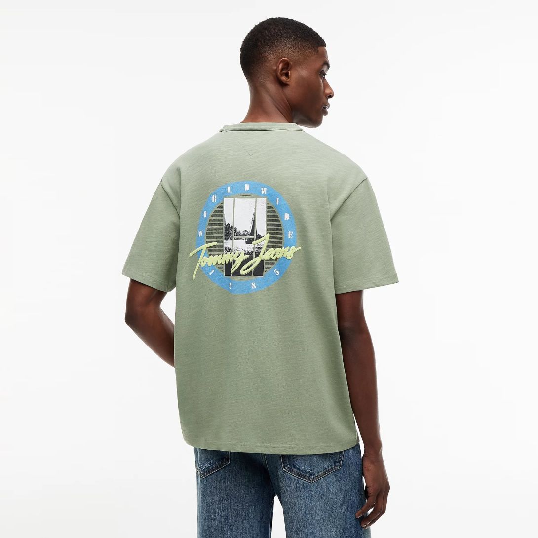 Tommy Jeans Relaxed Novelty T-shirt Groen