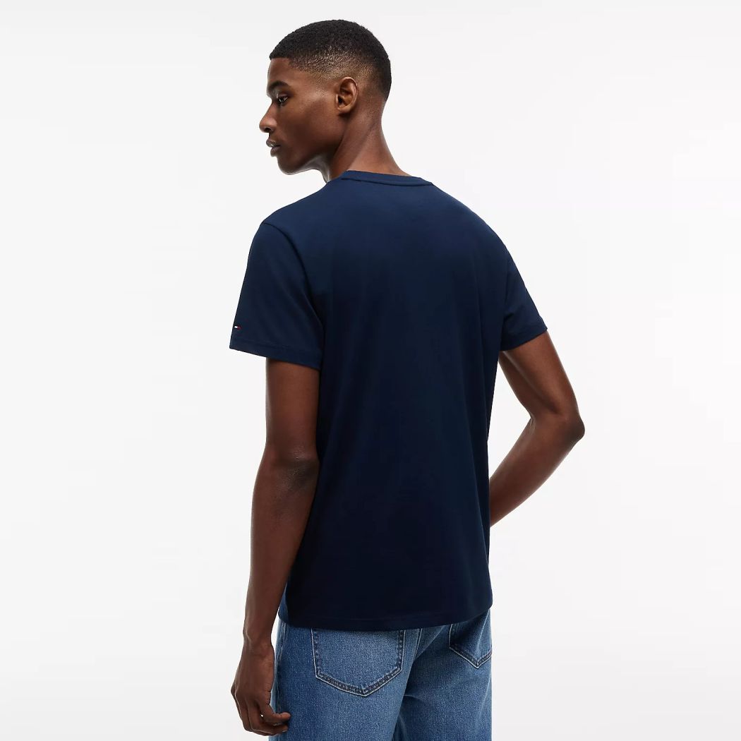 Tommy Jeans Slim Sign Chest T-shirt Navy