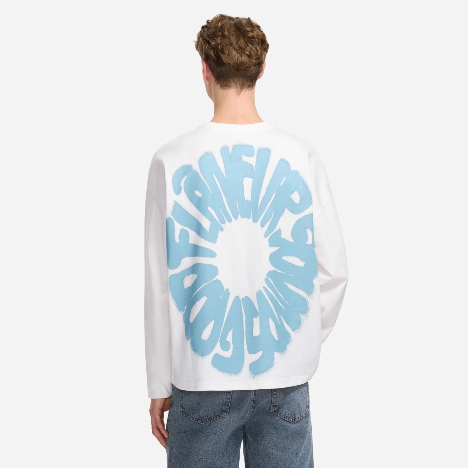 Flâneur Sounds Good Longsleeve T-shirt Wit