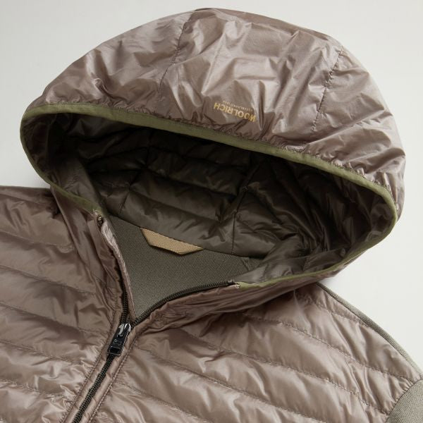 Woolrich Allen Hybrid Jack Donker Groen
