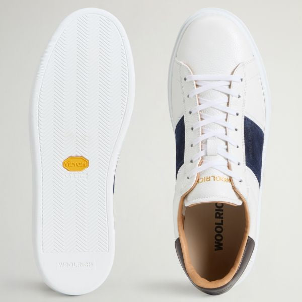 Woolrich Classic Court Sneaker Wit/Blauw